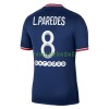 Maillot de Supporter Paris Saint-Germain Leandro Paredes 8 Domicile 2021-22 Pour Homme